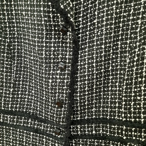 Chadwicks| Black & White Tweed Blazer Size 12 - Picture 3 of 5